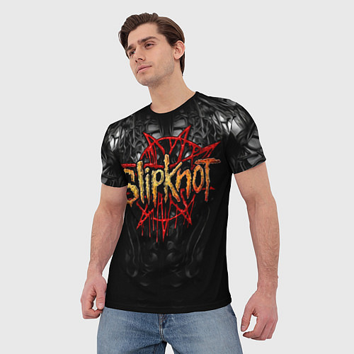 Мужская футболка Slipknot band / 3D-принт – фото 3