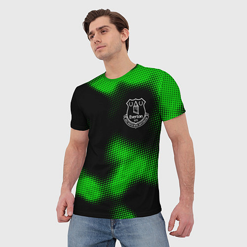 Мужская футболка Everton sport halftone / 3D-принт – фото 3