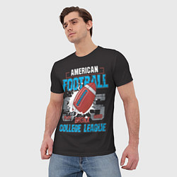 Футболка мужская American football college league, цвет: 3D-принт — фото 2