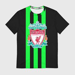 Футболка мужская Liverpool line green, цвет: 3D-принт