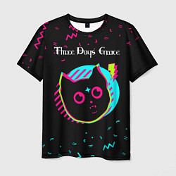 Футболка мужская Three Days Grace - rock star cat, цвет: 3D-принт