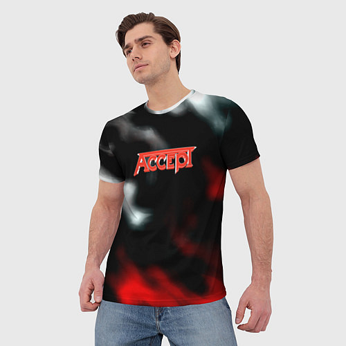 Мужская футболка Accept rock steel / 3D-принт – фото 3