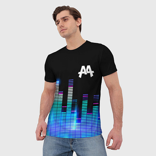 Мужская футболка Asking Alexandria эквалайзер / 3D-принт – фото 3
