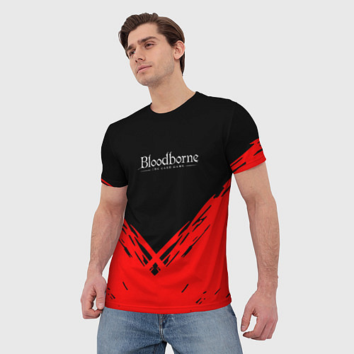 Мужская футболка Bloodborne souls краски / 3D-принт – фото 3