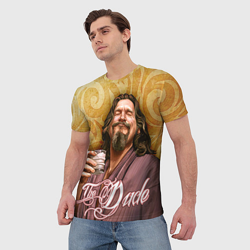 Мужская футболка The Big Lebowski dude / 3D-принт – фото 3