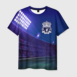 Футболка мужская Liverpool ночное поле, цвет: 3D-принт