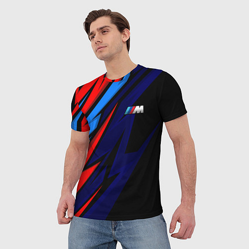 Мужская футболка M power - цвета бмв / 3D-принт – фото 3