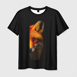 Футболка мужская Морда рыжей лисы, цвет: 3D-принт