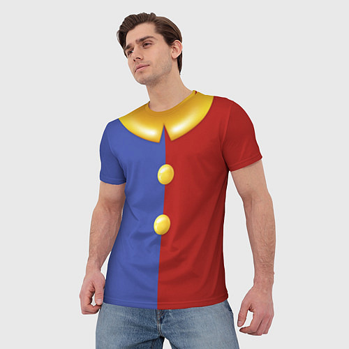 Мужская футболка Костюм Помни удивительный цифровой цирк / 3D-принт – фото 3
