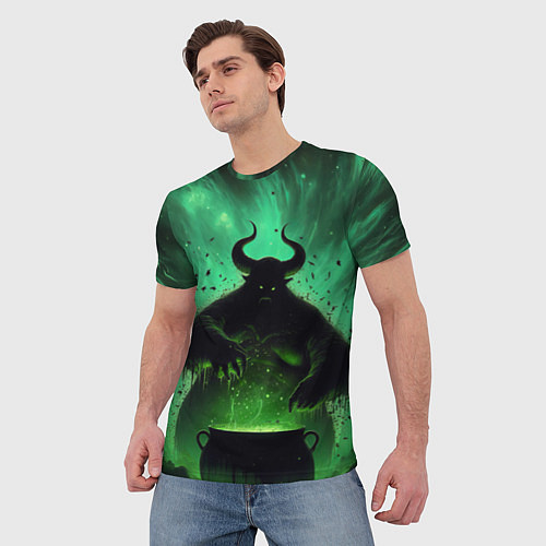 Мужская футболка Бог разложения Нургл нейросеть / 3D-принт – фото 3
