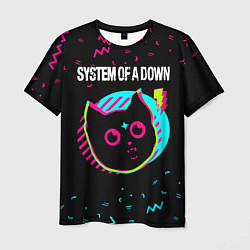Футболка мужская System of a Down - rock star cat, цвет: 3D-принт