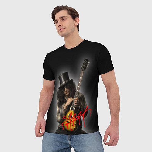 Мужская футболка Slash музыкант группы Guns N Roses / 3D-принт – фото 3
