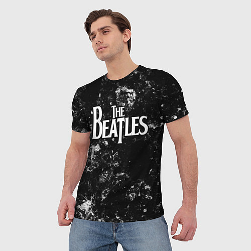 Мужская футболка The Beatles black ice / 3D-принт – фото 3