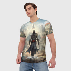 Футболка мужская Assassins creed большой город, цвет: 3D-принт — фото 2