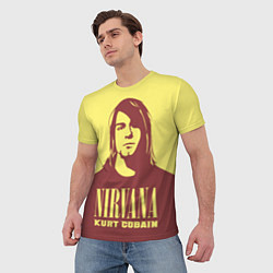 Футболка мужская Kurt Cobain Nirvana, цвет: 3D-принт — фото 2