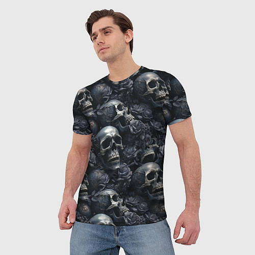 Мужская футболка Пепельное поле / 3D-принт – фото 3