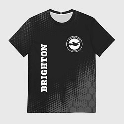 Футболка мужская Brighton sport на темном фоне вертикально, цвет: 3D-принт