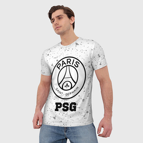 Мужская футболка PSG sport на светлом фоне / 3D-принт – фото 3