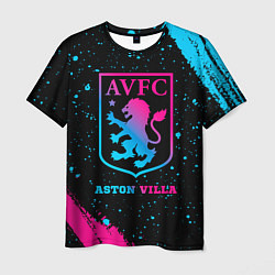 Футболка мужская Aston Villa - neon gradient, цвет: 3D-принт