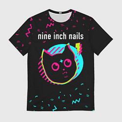 Футболка мужская Nine Inch Nails - rock star cat, цвет: 3D-принт
