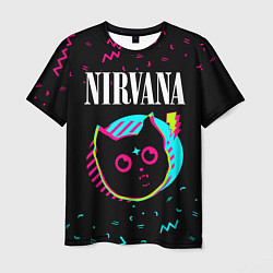 Футболка мужская Nirvana - rock star cat, цвет: 3D-принт
