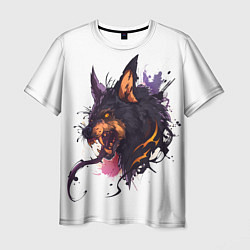 Футболка мужская Демонический волк, цвет: 3D-принт