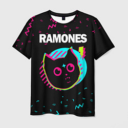 Футболка мужская Ramones - rock star cat, цвет: 3D-принт