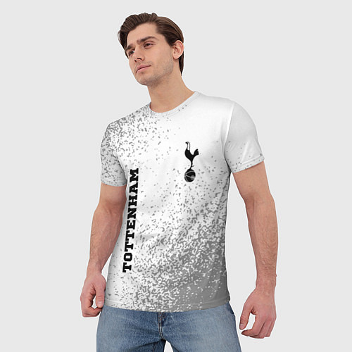 Мужская футболка Tottenham sport на светлом фоне вертикально / 3D-принт – фото 3