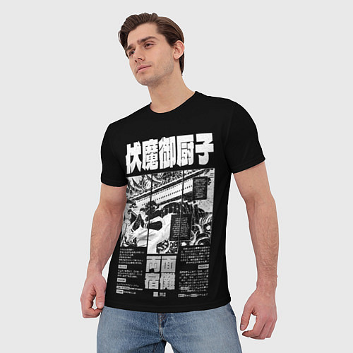 Мужская футболка Храм Суккуны - Магическая битва / 3D-принт – фото 3