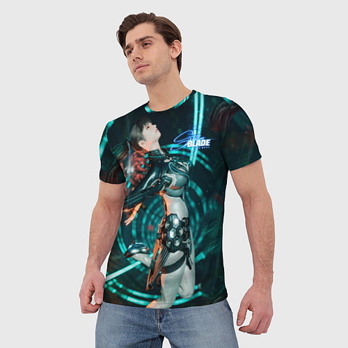 Мужская футболка Stellar Blade fantasy style / 3D-принт – фото 3