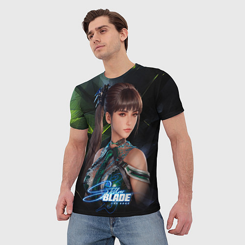 Мужская футболка Ева Stellar Blade / 3D-принт – фото 3