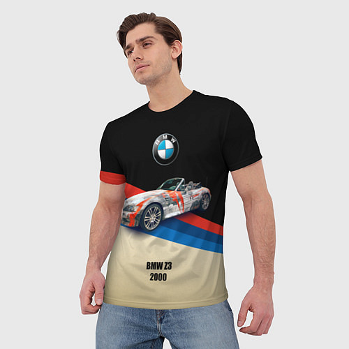 Мужская футболка Немецкий родстер BMW Z3 / 3D-принт – фото 3