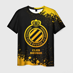 Футболка мужская Club Brugge - gold gradient, цвет: 3D-принт