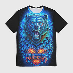 Футболка мужская Ледяной белый русский медведь, цвет: 3D-принт