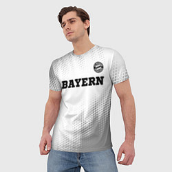 Футболка мужская Bayern sport на светлом фоне посередине, цвет: 3D-принт — фото 2