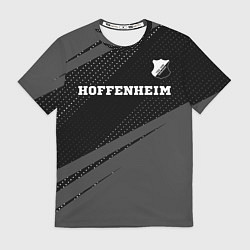 Футболка мужская Hoffenheim sport на темном фоне посередине, цвет: 3D-принт