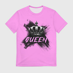 Футболка мужская Королева - корона, цвет: 3D-принт