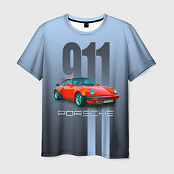 Футболка мужская Винтажный автомобиль Porsche 911 Carrera, цвет: 3D-принт