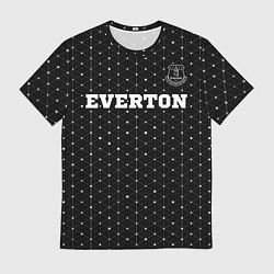 Футболка мужская Everton sport на темном фоне посередине, цвет: 3D-принт
