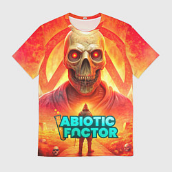 Футболка мужская Abiotic Factor horror skull, цвет: 3D-принт
