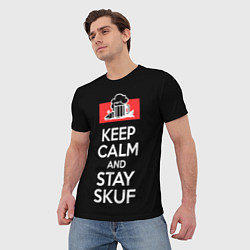 Футболка мужская Keep calm and stay skuf, цвет: 3D-принт — фото 2