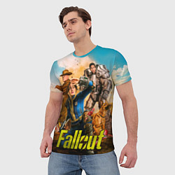 Футболка мужская Fallout all, цвет: 3D-принт — фото 2