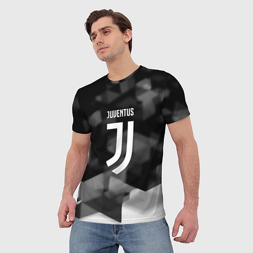 Мужская футболка Juventus geometry fc / 3D-принт – фото 3