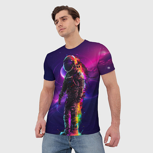 Мужская футболка Безлюдный космос / 3D-принт – фото 3