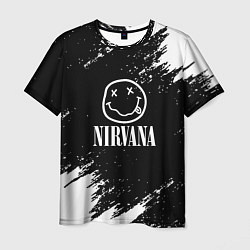 Футболка мужская Nirvana текустура краски, цвет: 3D-принт