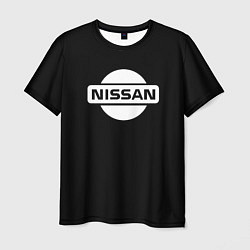 Футболка мужская Nissan logo white, цвет: 3D-принт