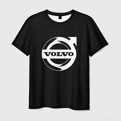 Футболка мужская Volvo white logo, цвет: 3D-принт