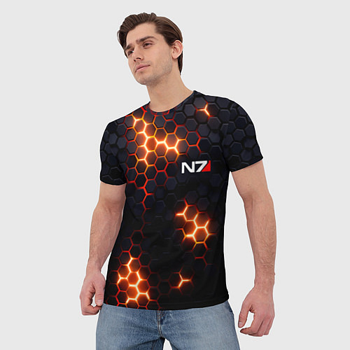 Мужская футболка N7 mass effect logo / 3D-принт – фото 3