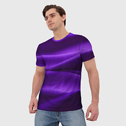 Футболка мужская Фиолетовый шелк, цвет: 3D-принт — фото 2