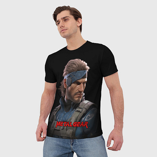 Мужская футболка Веном Снейк из игры Metal gear / 3D-принт – фото 3